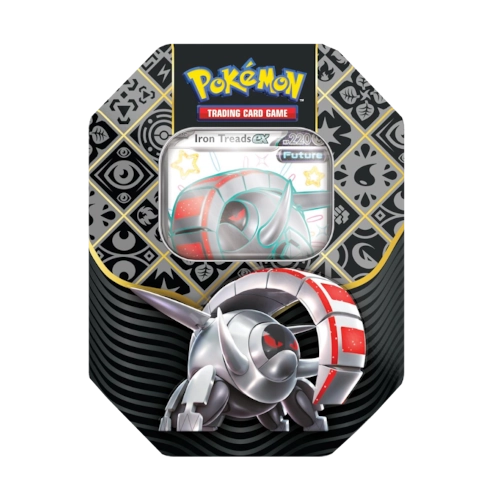 Scarlet & Violet - Paldean Fates Tin (Charizard ex / Iron Treads ex / Great Tusk ex - 1x tin)