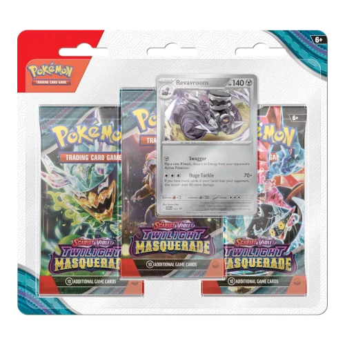 Pokémon: Scarlet & Violet - Twilight Masquerade - 3 pack Blister